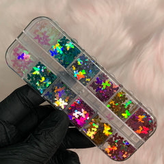 Butterfly sequins (Holographic glitter) for Spring Nails Art design
