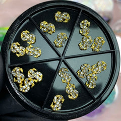 18 pcs Small Dollar Sign Charms for Nails designer