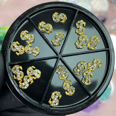 18 pcs Small Dollar Sign Charms for Nails designer