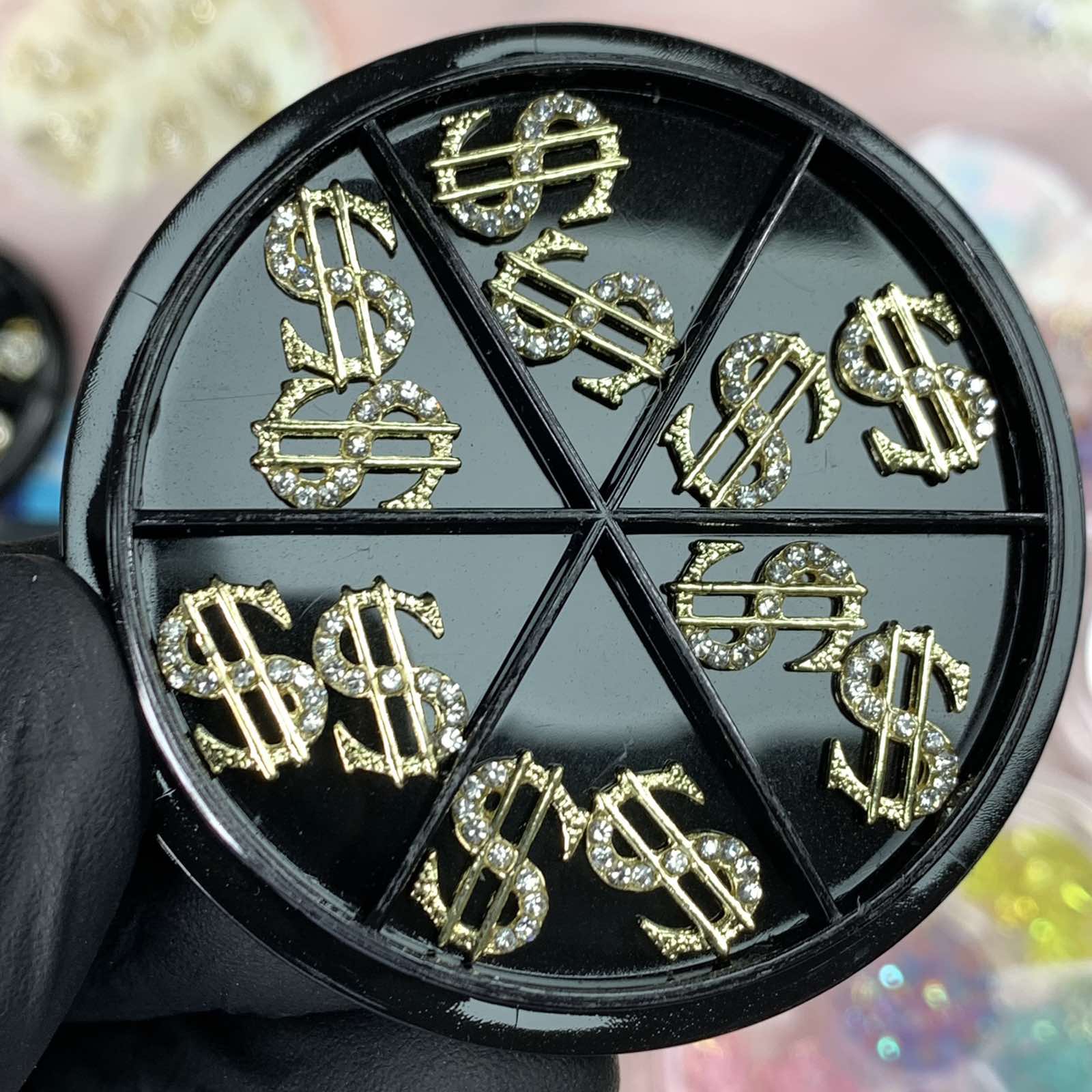 12 pcs (Big) Dollar Sign Charms for Nails designer