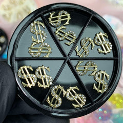12 pcs (Big) Dollar Sign Charms for Nails designer