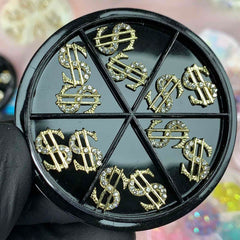 12 pcs (Big) Dollar Sign Charms for Nails designer