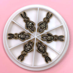Antique Bunny Charm for Nails Art Designer