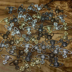 50 pcs Planet Charm for Nails art designer (Mixed Color)