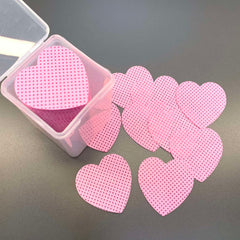 200 pcs Heart Shape Lint-free Wipes for Nails or Lashes