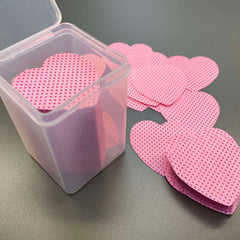 200 pcs Heart Shape Lint-free Wipes for Nails or Lashes