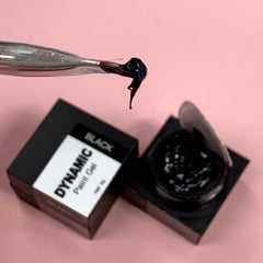 Dynamic BLACK painting gel (thick texture gel polish)