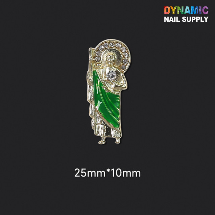 (2pcs) Religious charms for vintage nails art design (San Judas / Virgin Mary)