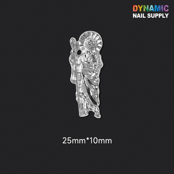 (2pcs) Religious charms for vintage nails art design (San Judas / Virgin Mary)