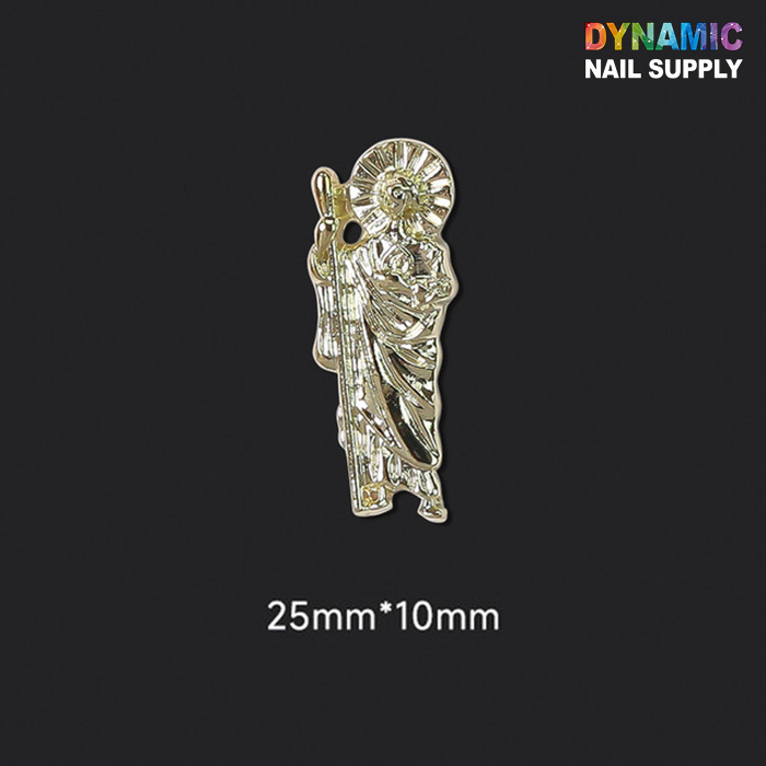 (2pcs) Religious charms for vintage nails art design (San Judas / Virgin Mary)